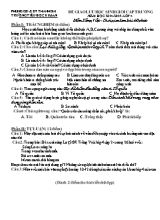 Đề giao lưu học sinh giỏi cấp trường môn Tiếng Việt Lớp 4 - Năm học 2014-2015 - Trường TH Kim An
